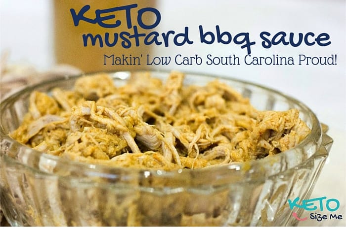 keto pulled pork with mustard bbq sauce