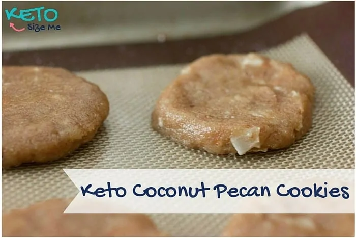 Keto Coconut Pecan Cookies Baking