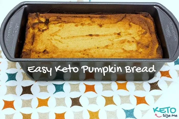 Easy Keto Pumpkin Bread Recipe. Gluten Free 5 Net Carbs.