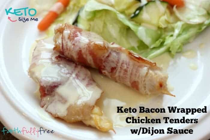 Keto Bacon Wrapped Chicken Tenders