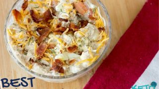 Keto Tuna Salad with Bacon and Dill! Ketogenic Diet Recipes for foodies. Low Carb High Fat Recipes with Tuna! You will LOVE this recipe.| ketosizeme.com