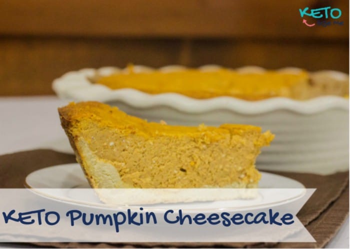 Delectable Keto Pumpkin Cheesecake. Perfect for the holidays with only 3 Net Carbs. Low Carb High Fat. Ketogenic Diet Friendly Recipe.