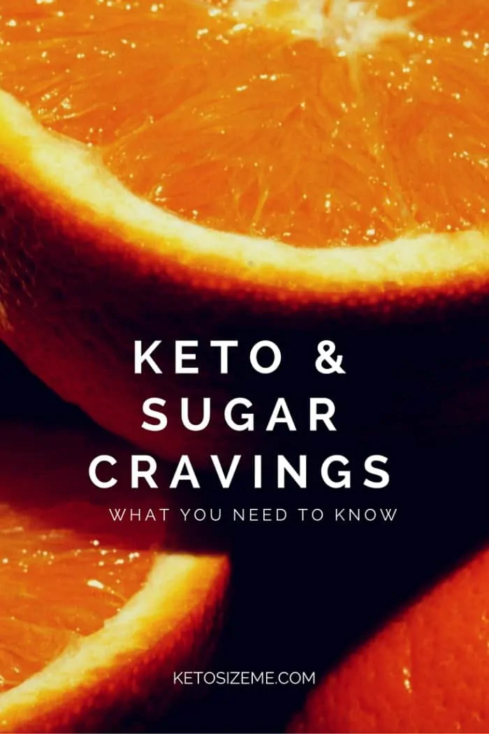 Text reads Keto and Sugar Cravings