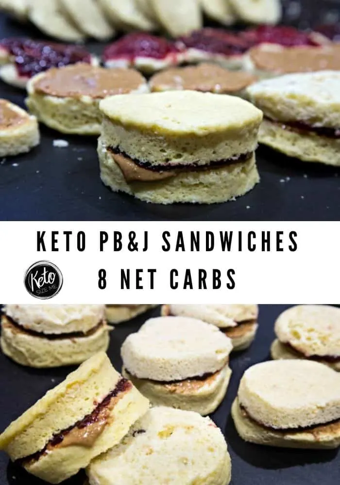 keto peanut butter and jelly sandwiches