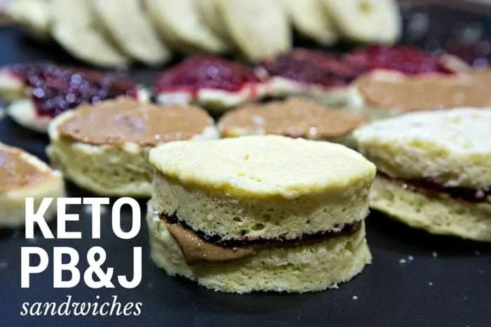 keto pb&j sandwiches