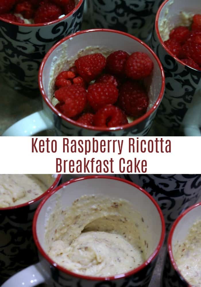 Keto Raspberry Ricotta Breakfast Cake Recipe LCHF, Sugar Free, Gluten Free, Atkins, Low Carb, Breakfast