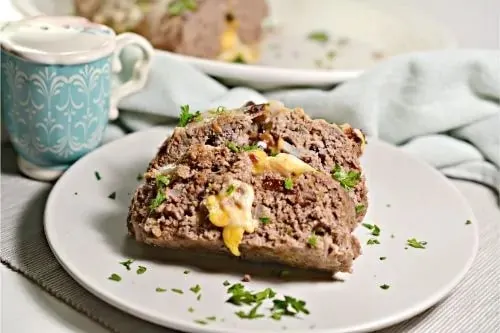 Best Ever Keto BBQ Cheese Stuffed Meatloaf